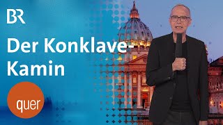 Es ist Konklave. Menschen die auf einen Kamin starren