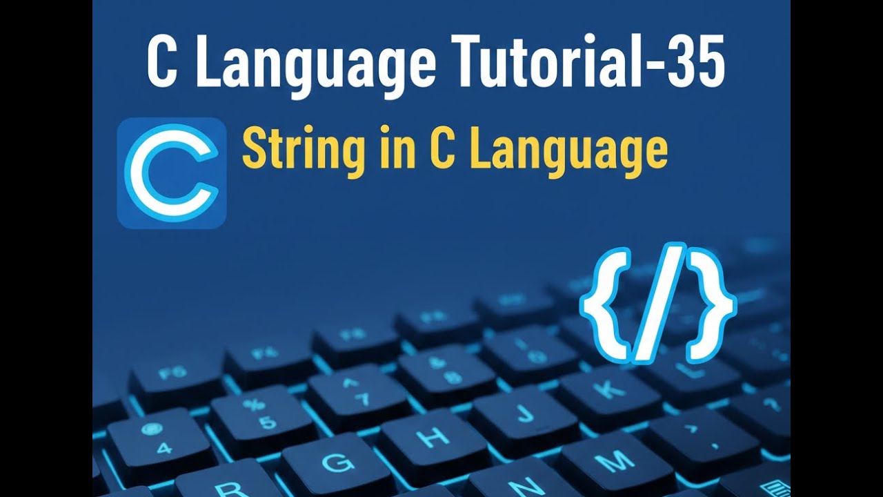 C Programming Tutorial-35 | Strings in C Language