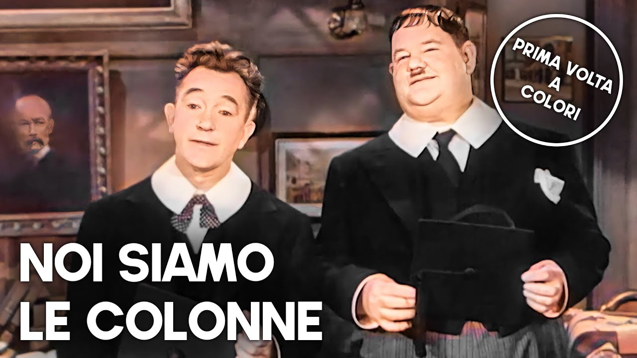 Noi siamo le colonne | Stanlio e Ollio | a Colori | Film completo in italiano