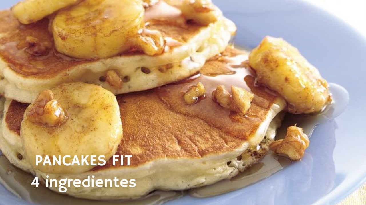 PANCAKES DE AVENA RÁPIDO Y FÁCIL SÓLO 4 ingredientes / brayanmendozafit