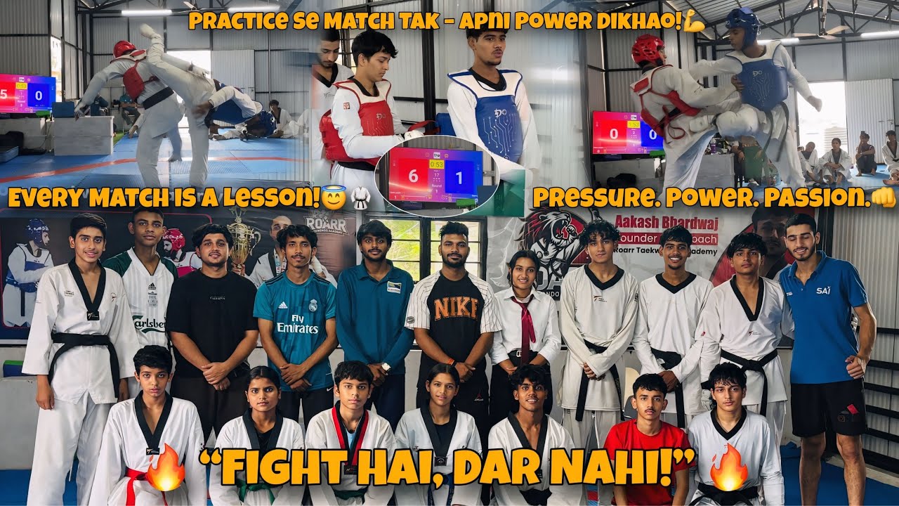 Test Match Shuru🙌|| Taekwondo fighting session on sensor || Fight Hai, Dar Nahi🔥