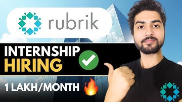 Rubrik Hiring Interns🔥Apply Now | Complete Guide