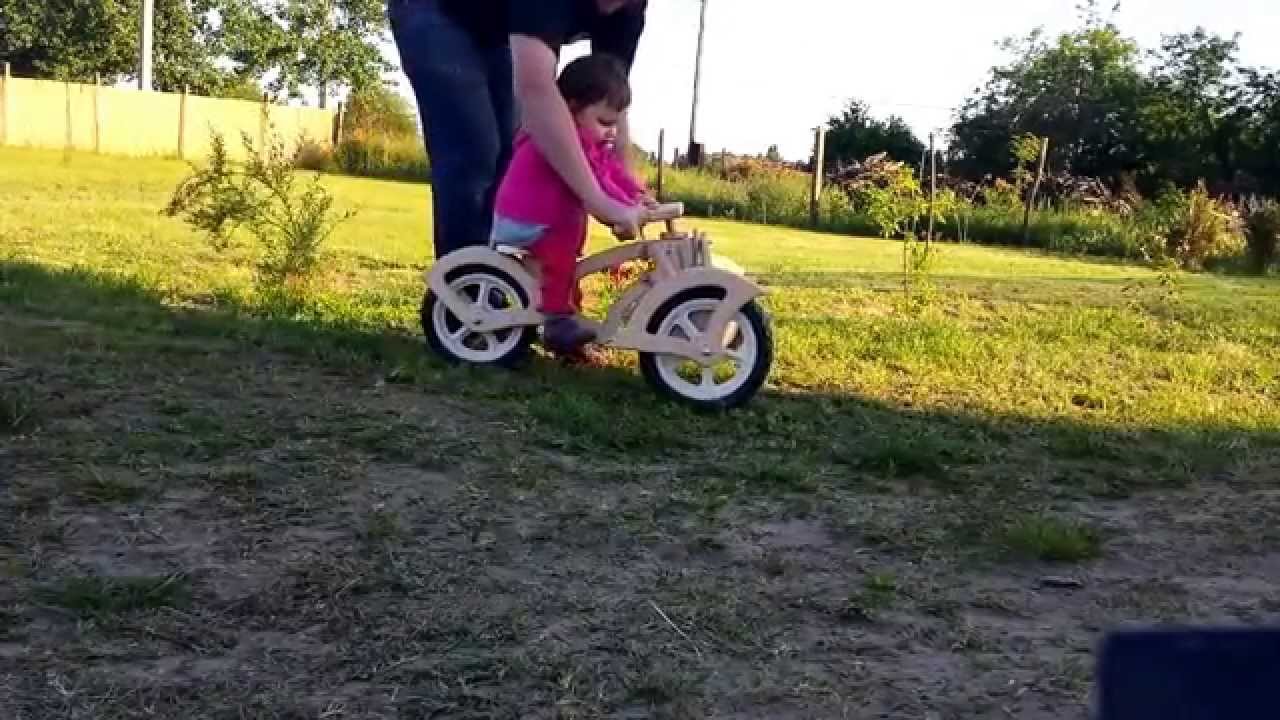 New wooden balance bike