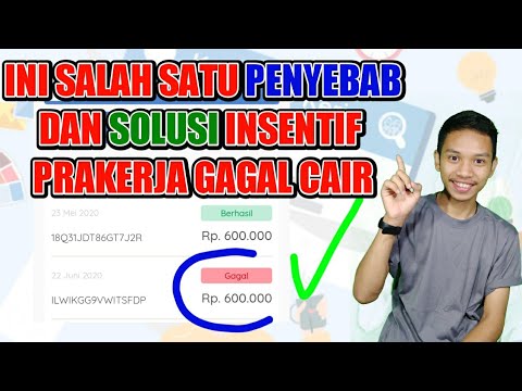 Insentif Prakerja Gagal Cair Youtube