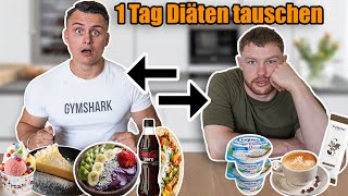 ICH TAUSCHE mit @Lukas  ERNÄHRUNG für 1 TAG in WIEN *Fitness vs. Foodblogger*