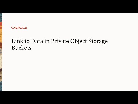 Link to Data in Private Object Storage Buckets and Create a Cloud Connection. Episode cover