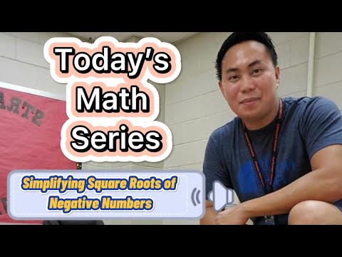 Algebra: Simplifying Square Roots of NEGATIVE NUMBERS - YouTube