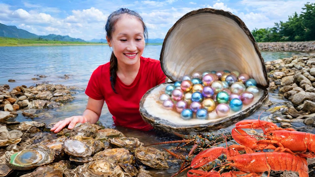 Harvesting giant oysters, watermelons, and bananas to sell at the market, and taking care of pets