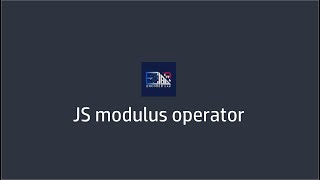 JavaScript modulus operator || JS modulus operator || modulus operator