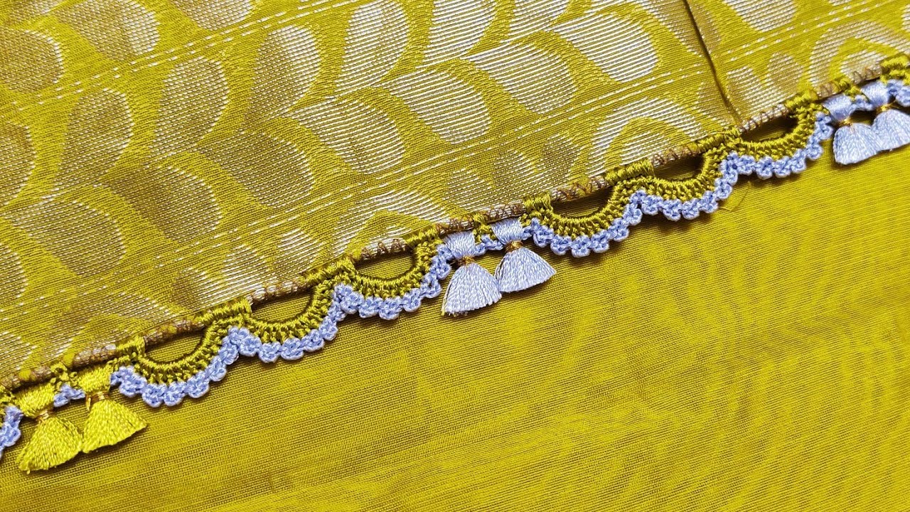 New without beads #bridal #krosha #sareekuchu design // Nandana Creations //