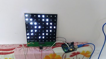 8x8 led matrix large animation using arduino