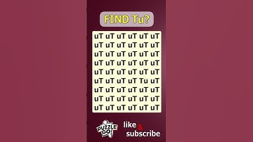 Tell me where Tu | Math Puzzle #shorts #different #puzzles #opticalillusion