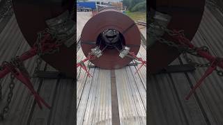 How to secure shotgun coils! #cdllife #longhaultrucker #trucking #trucker #flatbed