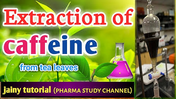 PHARMACOGNOSY :  isolation of caffeine from tea leaves | vikas medical lecture