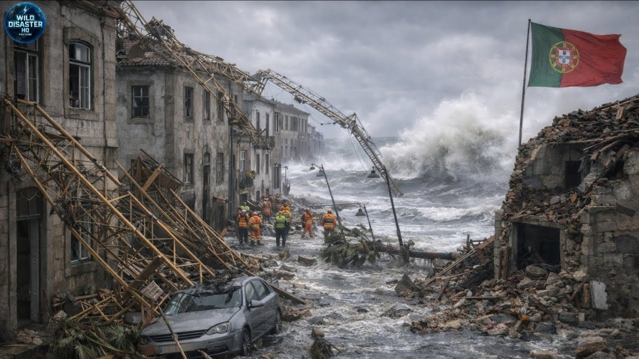 Storm Kristin Deadly Wrecks Portugal | 6 Dead, 1 Millions  Hit in Leiria