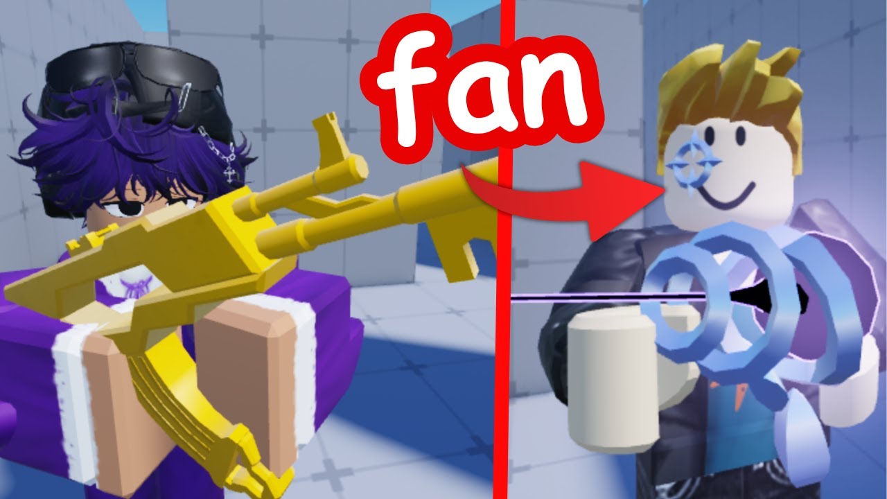 1v1ing my fan in Roblox Rivals - YouTube