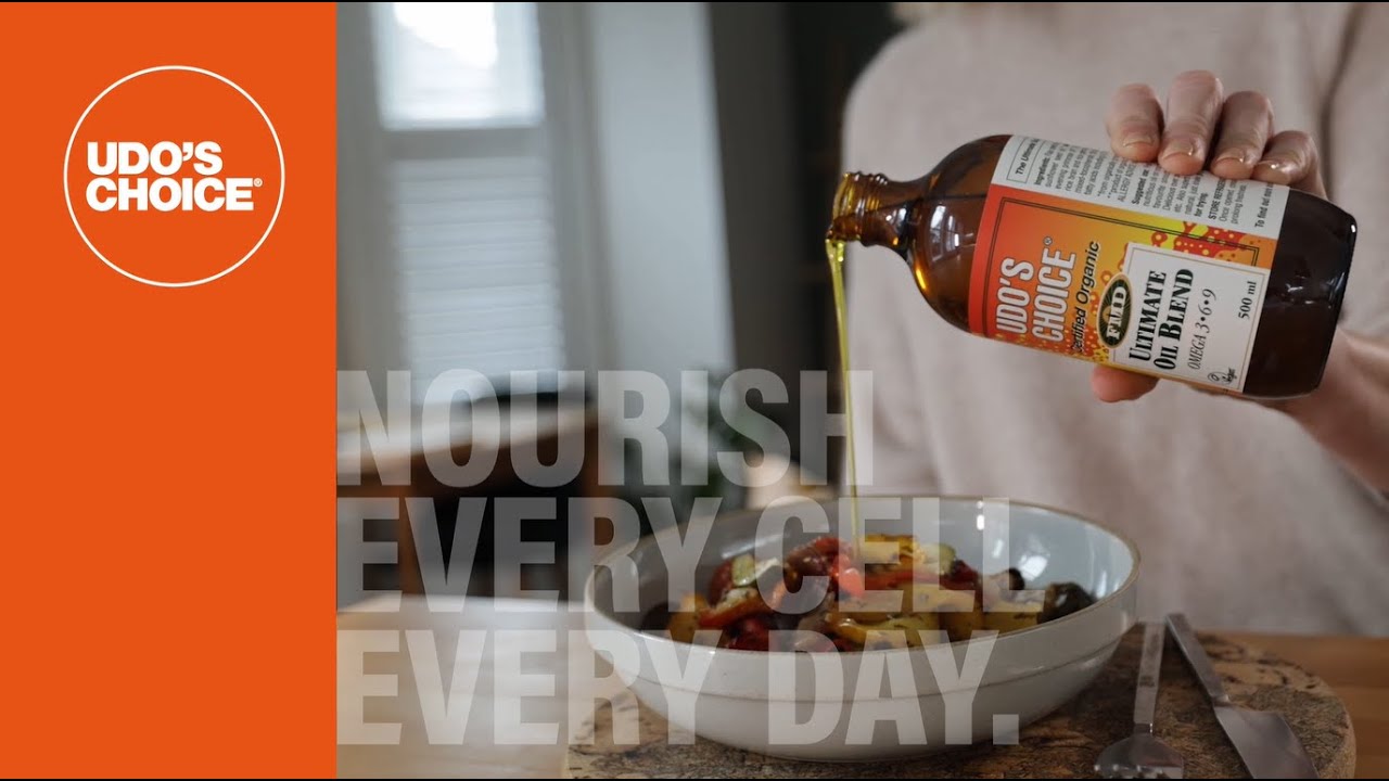 NOURISH EVERY CELL EVERY DAY with Udo's Choice Ultimate Oil Blend