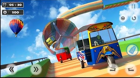 Impossible Tuk Tuk Rickshaw Driving Games - Android Gameplay | Game For kids | Tuk Tuk Simulator