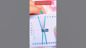 Kumihimo Flat Braid With Square Disc #kumihimo #diybracelet #shortfeed #shortsviral