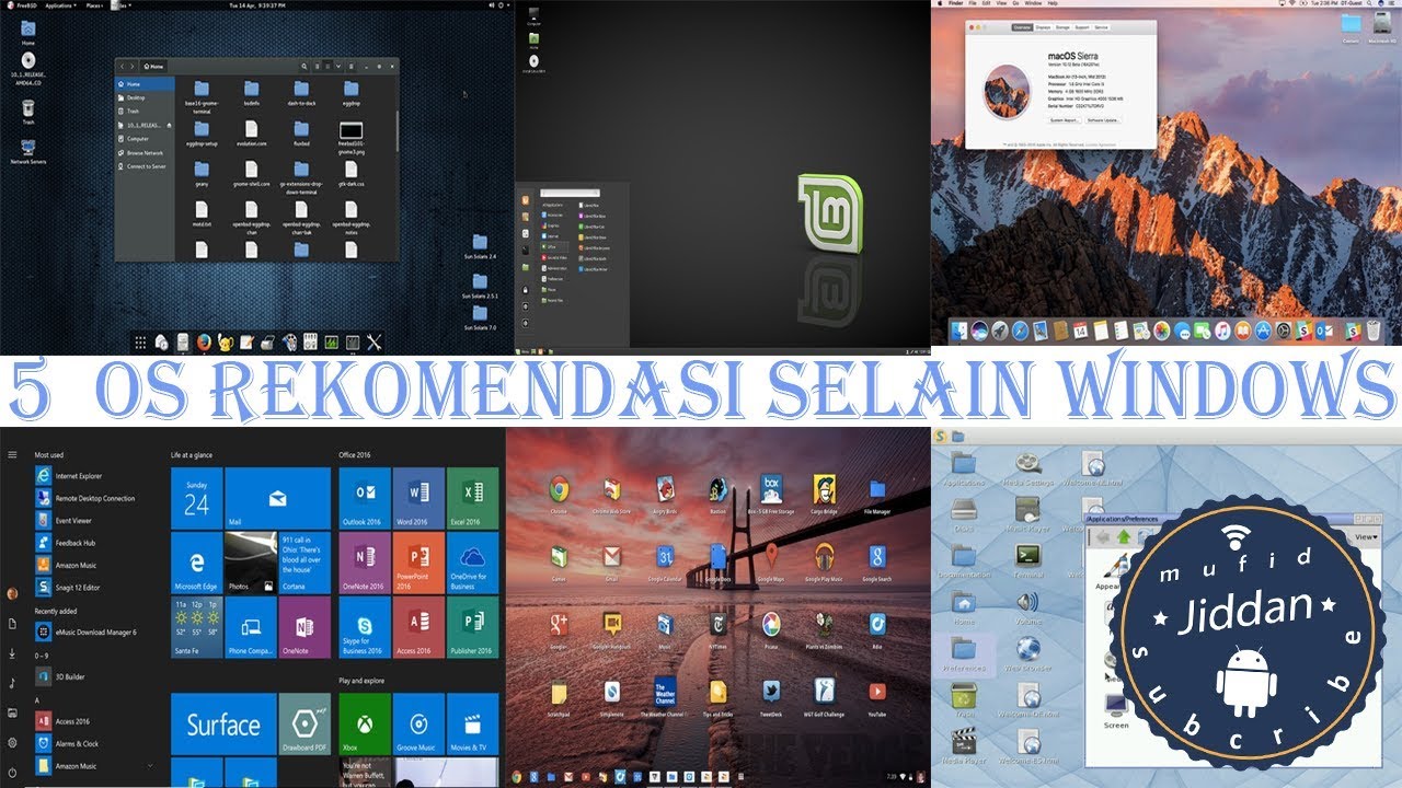 Inilah 5 operasi sistem (OS) Rekomendasi selain windows - YouTube Inilah 5 operasi sistem (OS) Rekomendasi selain windows - YouTube