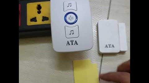 Chuông cửa từ dán cửa báo khách báo động ATA 332 , kết nối không dây , báo chuông khi cửa mở ra