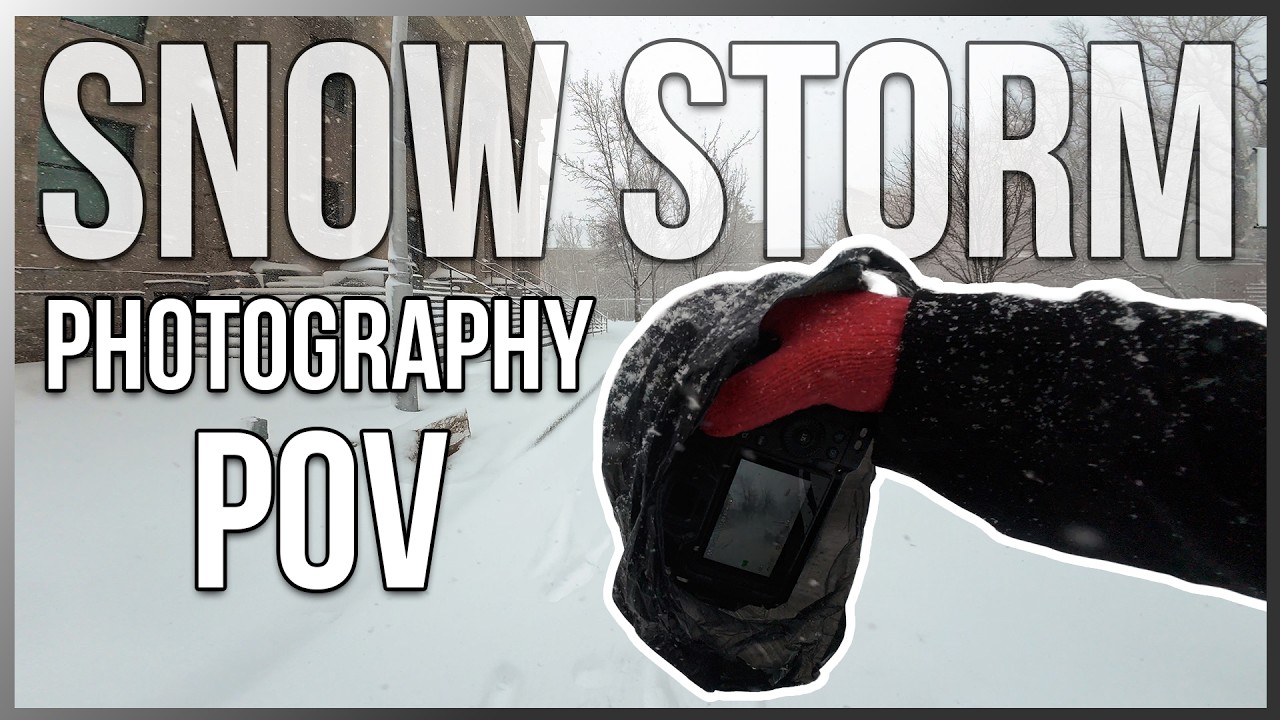 Snowstorm Street Photography POV