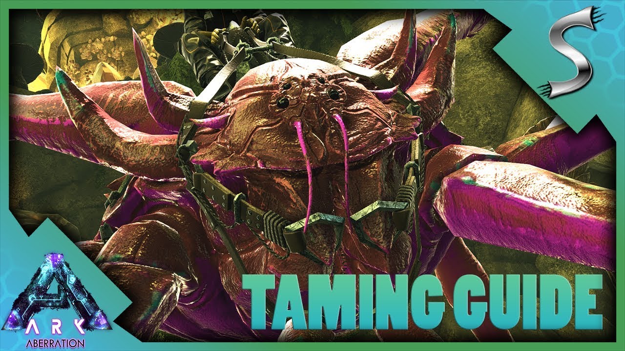 KARKINOS TAMING GUIDE! HOW TO TAME, TAMING TRAP + WHAT CAN IT GRAB? - Ark: Aberration [DLC Gameplay]