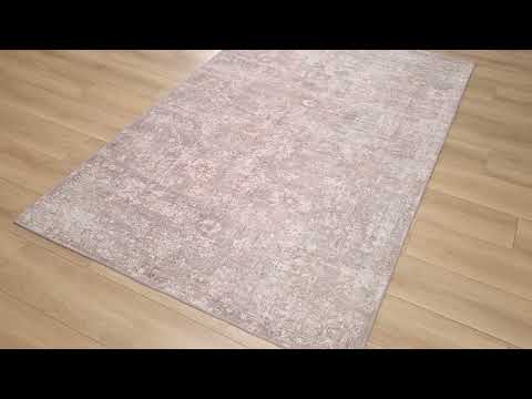 Tezgah Dokuma Vintage Desenli Klasik Gri Halı inceleme videosu kapak görseli