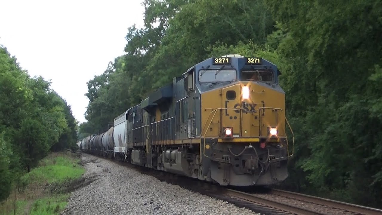 CSX ET44AH 3271 Leads Fast PSR-Special I140-10 on 8/10/22 - YouTube