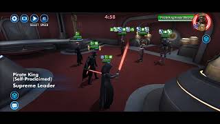 Swgoh - SLKR DSR vs R9 team PKHO SM Vane  DC GAC 3v3 