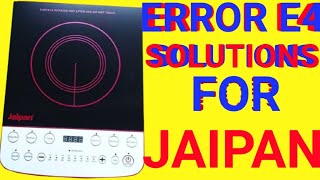 Error E4 solutions for jaipan induction cooker #electronics #hindi #rajinduction