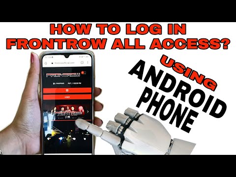HOW TO LOG IN FRONTROW ALL ACCESS