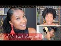 SLEEK PONYTAIL NATURAL HAIR |  TYPE 4B/4C | $10 PROTECTIVE STYLE| VLOGMAS DAY 3