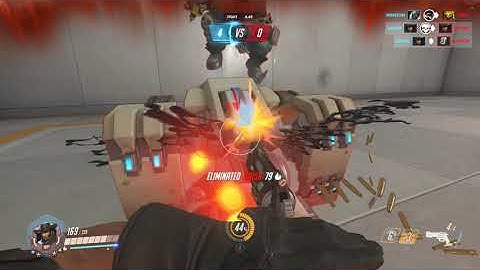 Overwatch Workshop Custom Team Deathmatch vs. Bots McCree Workshop Chamber PC Gameplay