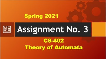 CS 402 Assignment 3 spring 2021