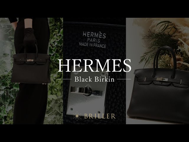 HERMES バーキン ブラックの25、30、35のサイズの違いをご紹介 - YouTube