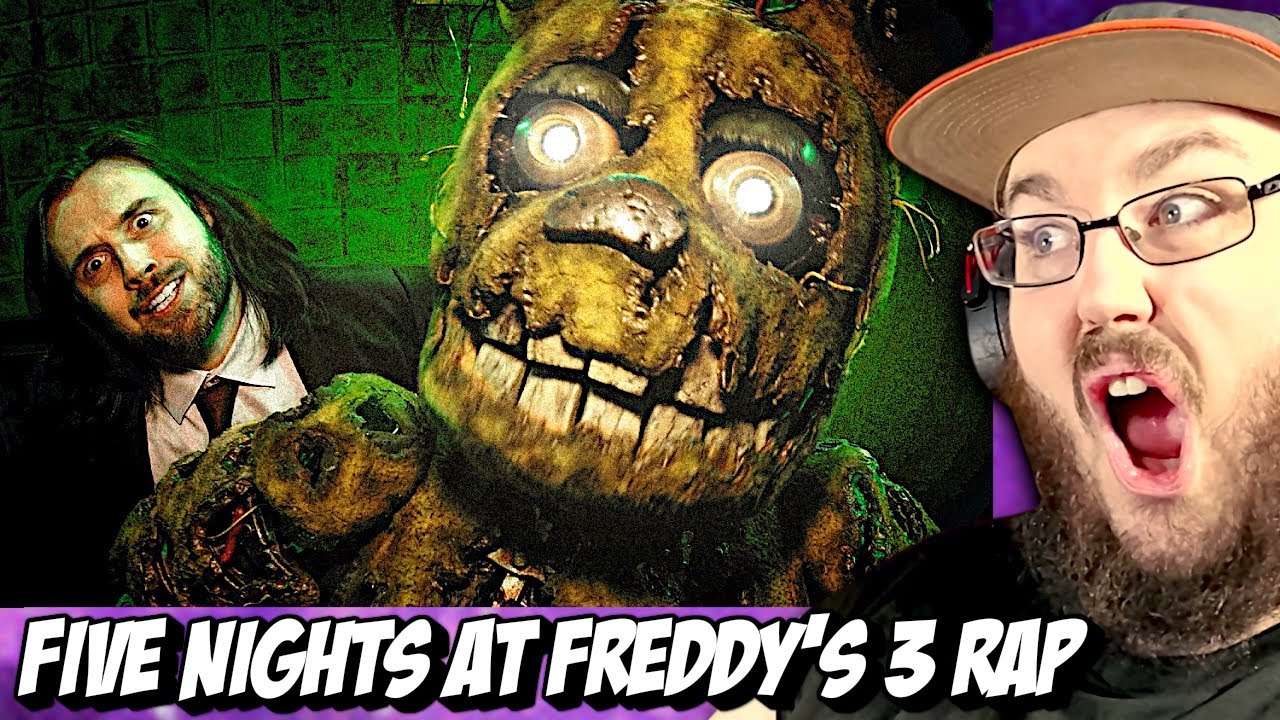 FNAF 3 RAP by JT Music - "Hat Trick" Five Nights at Freddy's REACTION!!!