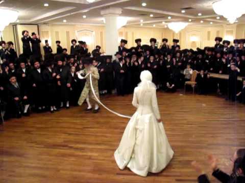 Kosson Rebbe Dancing Mitzva Tanz At His Sons Wedding Part 1 