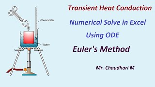 Transient Heat conduction Numerical Solve  Using Euler method || ODE || Excel