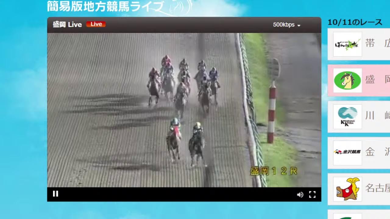 地方競馬の結果映像を見るならココ 鉄板3サイトと見れない時の対処法