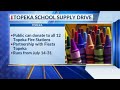 City of Topeka and Fiesta Topeka announce school supply drive for the month of July