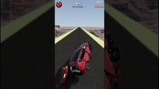 BMW - Huyndai - Toyota vs Large Spinner - Beamng.drive  #beamngdrive