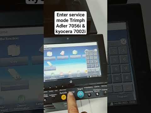 Enter Service Mode Trimph Adler 7056i Kyocera 7002i