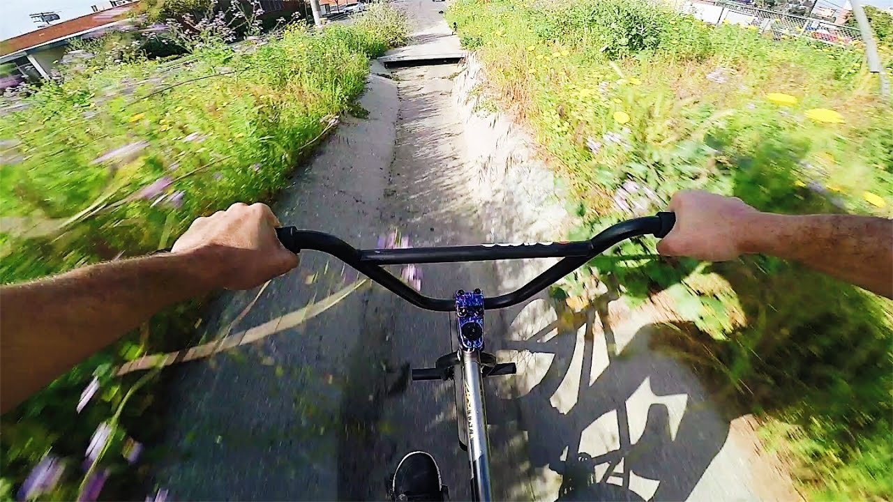 INTENSE BMX HILL BOMB - FULL SPEED *NO BRAKES*