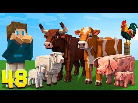 I ADDED REALISTIC ANIMALS TO THE FARM! 😱 | CREATE 2 FARM #48