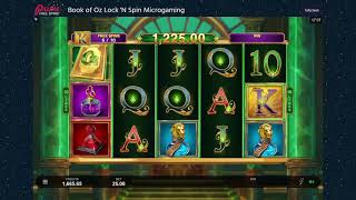 Book of Oz Lock 'N Spin Microgaming Online Slot review screenshot 3