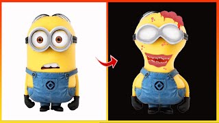 Minions Transformation Zombie - Minions Cartoon Art