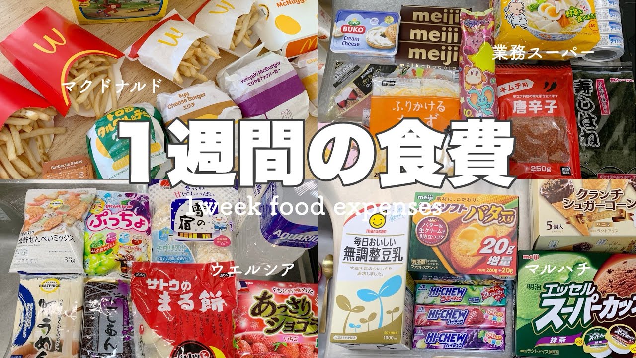 【インフル中の食事】男3兄弟5人家族の1週間の食費/購入品紹介/今週多め🤦🏻‍♀️/インフル中の食事/業務スーパー/サンディ/マルハチ