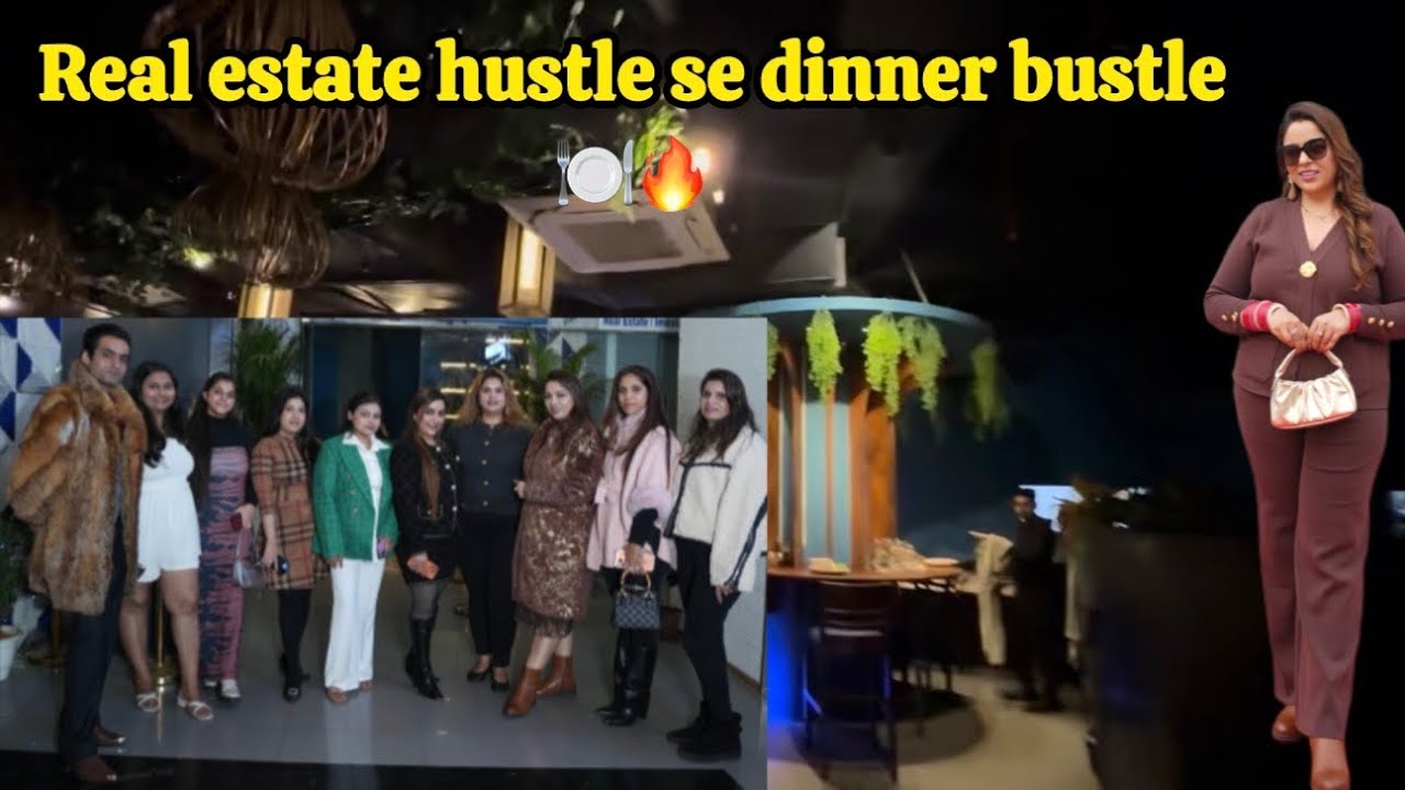 Din me real estate event hosting 🏢✨Raat ko friends ke saath dinner & chill 🍽️Work hard,vibe harder 💼