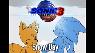 Sonic the Hedgehog 3 Concept Scene Animation - “Snow Day” (Team Sonic Plays In The Snow)